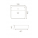 Επικαθήμενος Νιπτήρας Πορσελάνης 55x45cm Cerastyle One 076700-u Λευκό Επικαθήμενος Νιπτήρας Πορσελάνης 55x45cm Cerastyle One 076700-u Λευκό